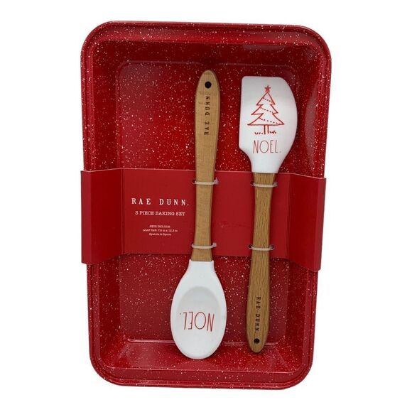 NWT Rae Dunn 3 Piece Baking Set Holiday Christmas - Picture 8 of 8